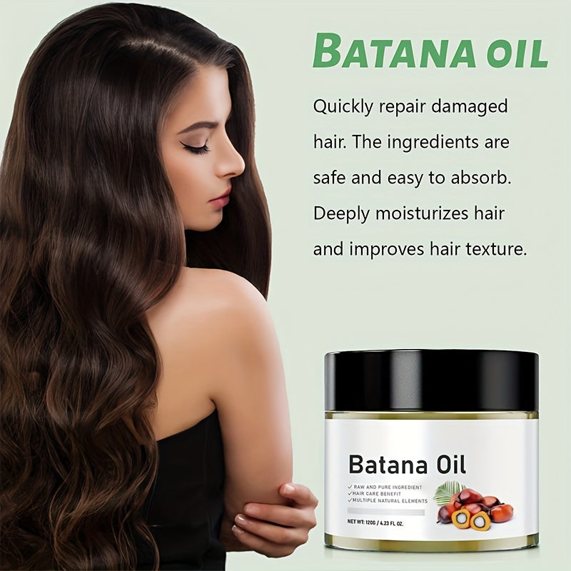 120g Honduras crude oil Batana oil - unrefined, repairing damaged hair and caring for hair shine. Suitable for moisturizing and hair care solutions for all hair types