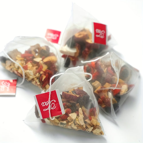 Ginseng Six Treasures Tea, 10g*30 Packs, Mulberry, Wolfberry, Ginseng, No Additives, Ginseng Five Treasures Tea, Herbal Tea, Afternoon Tea, Gift