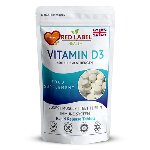 Vitamin D3 4000IU Tablets Vitamin D3 Supplements High Strength, UK Vit D