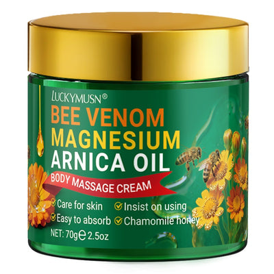 Bee Venom Joint & Skin Care Cream – 70g, with Arnica & Magnesium – Fast-Absorbing Moisturizing Cream