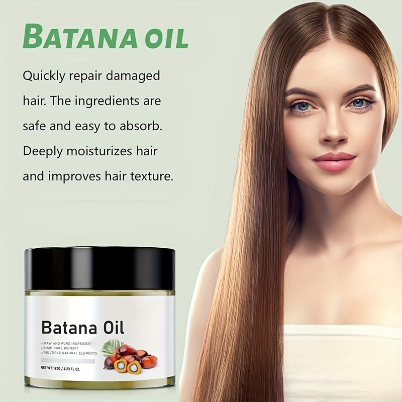 120g Honduras crude oil Batana oil - unrefined, repairing damaged hair and caring for hair shine. Suitable for moisturizing and hair care solutions for all hair types