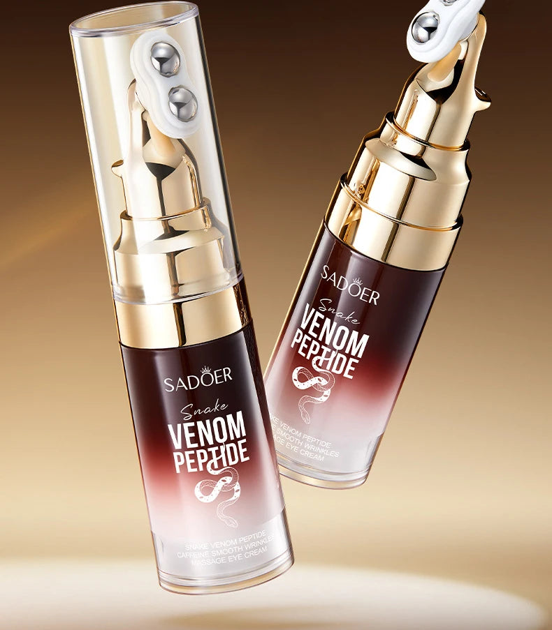 SADOER Snake Venom Eye Cream – Peptides & Caffeine for Wrinkles, Dark Circles & Hydration