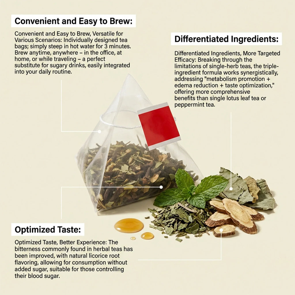 Premium Herbal Tea – Soothes Throat Discomfort & Supports Waist Toning (Portable)