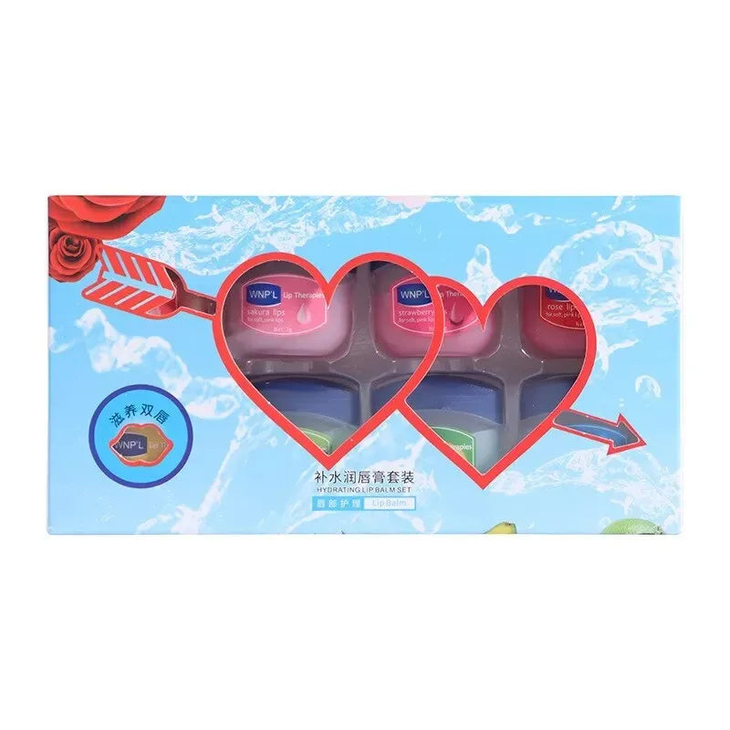 Moisturizing Lip Balm Set – 4/6/8pcs Natural Plant-Based Jelly Lip Care