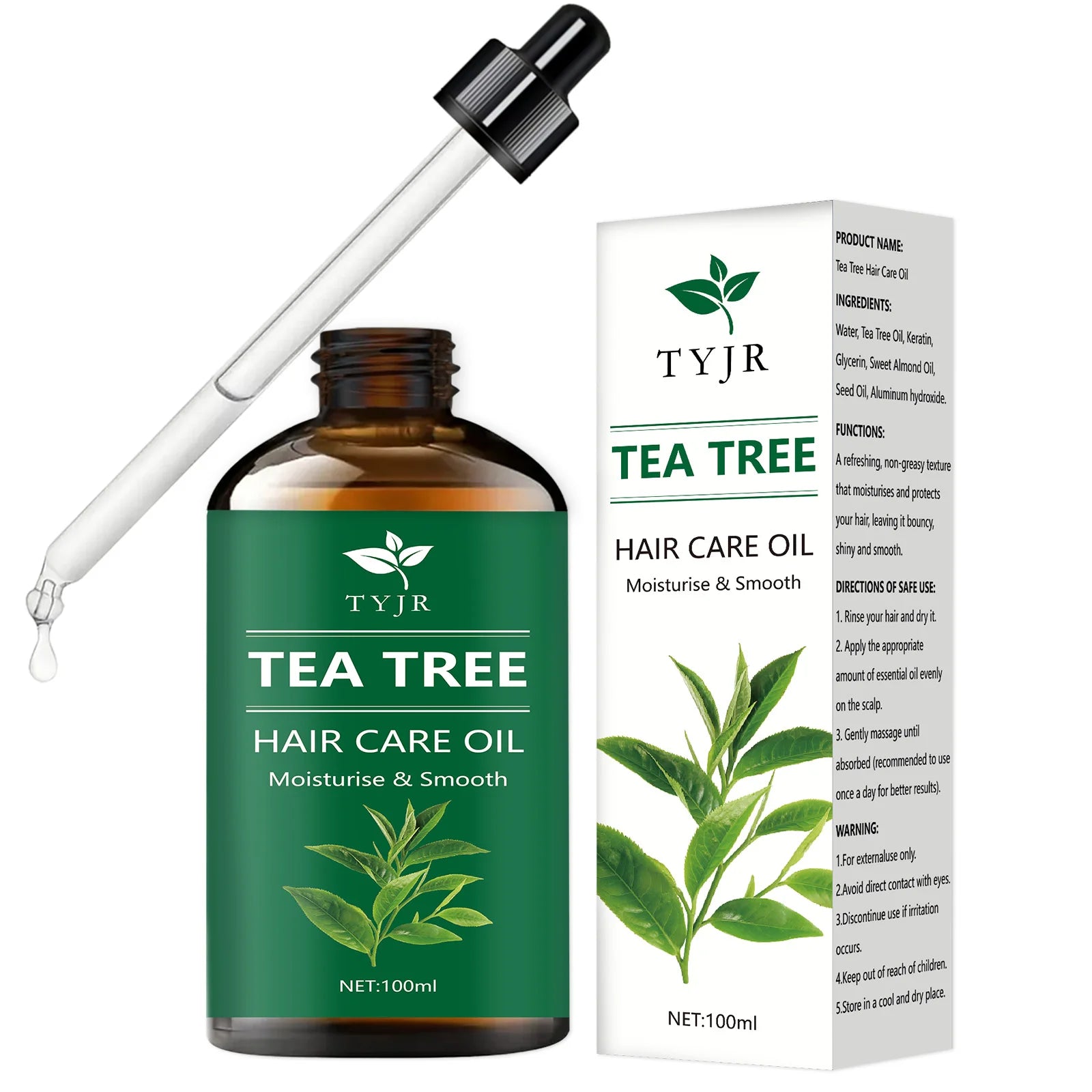 Tea Tree Essential Oil – Pure Natural Hair & Scalp Treatment for Growth & Shine