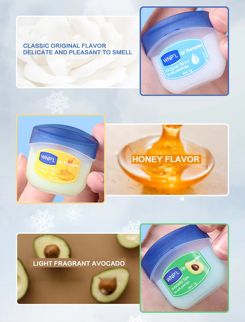 Moisturizing Lip Balm Set – 4/6/8pcs Natural Plant-Based Jelly Lip Care