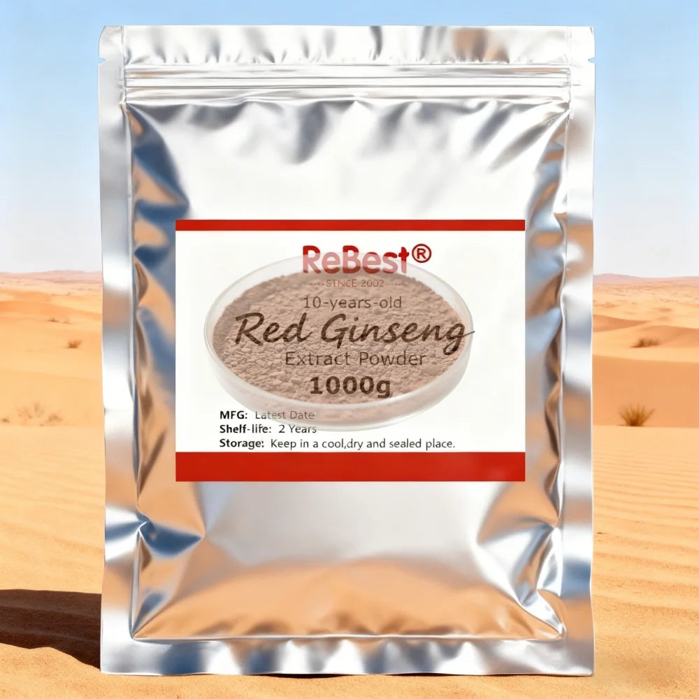 10-Year Aged Korean Red Ginseng Extract Powder – Premium Radix Ginseng, Aluminum Foil Pack, Wholesale for Global Distributors