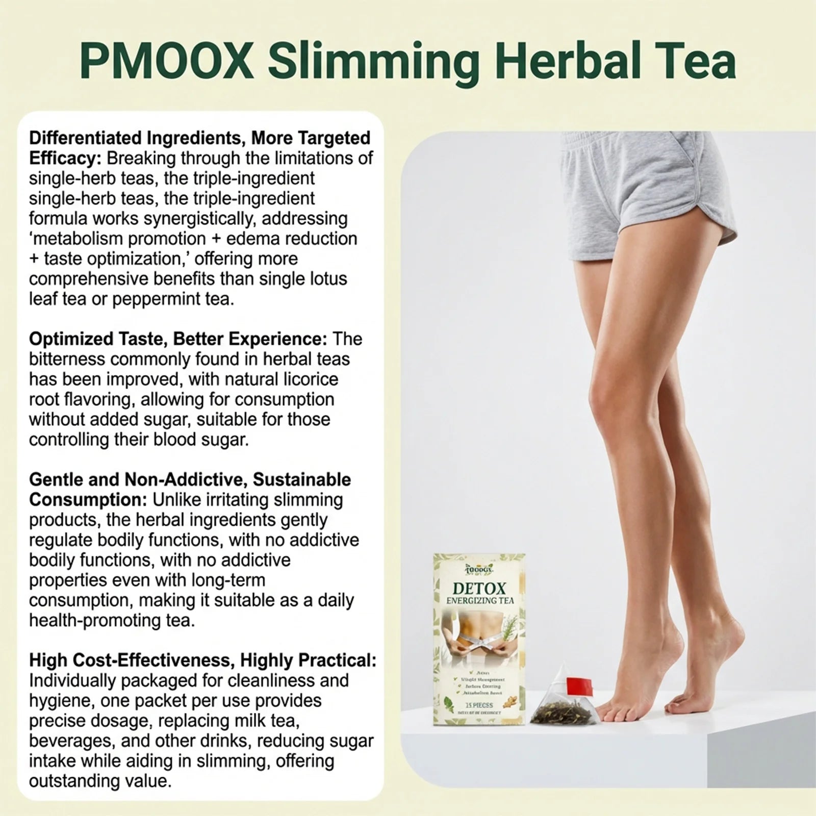 Premium Herbal Tea – Soothes Throat Discomfort & Supports Waist Toning (Portable)