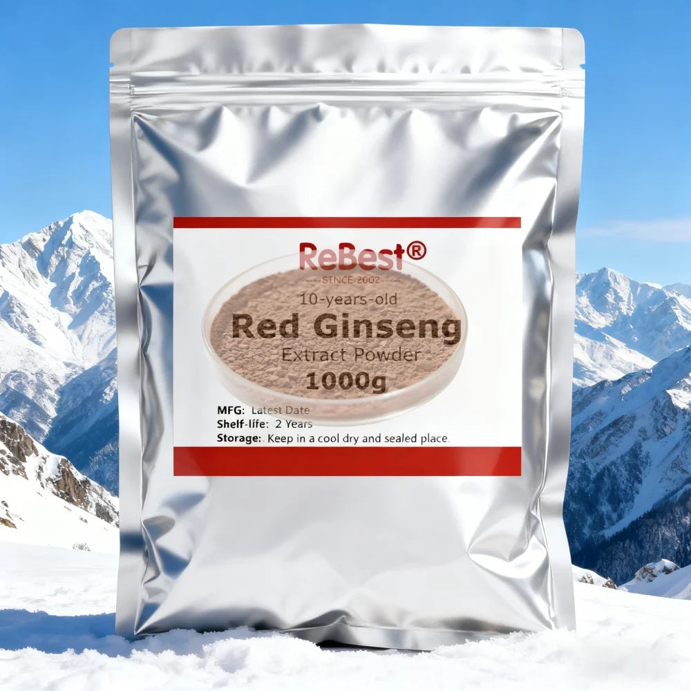 10-Year Aged Korean Red Ginseng Extract Powder – Premium Radix Ginseng, Aluminum Foil Pack, Wholesale for Global Distributors