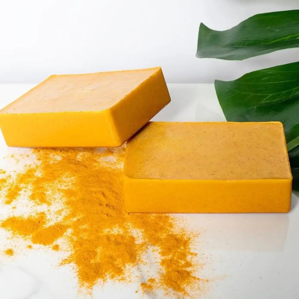100g Turmeric Handmade Soap – Lemon & Kojic Acid Shower + Facial Soap (1/3/5pcs)