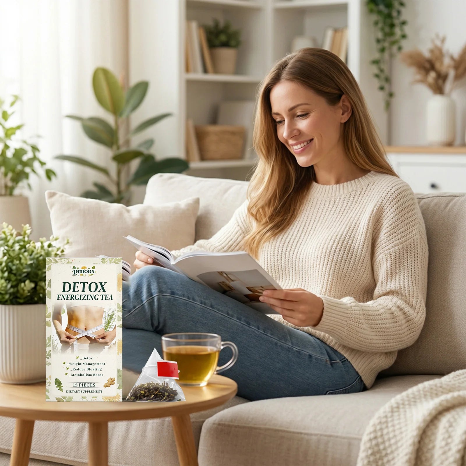 Premium Herbal Tea – Soothes Throat Discomfort & Supports Waist Toning (Portable)