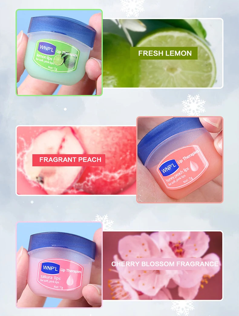 Moisturizing Lip Balm Set – 4/6/8pcs Natural Plant-Based Jelly Lip Care