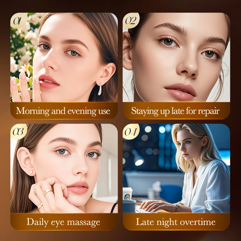 SADOER Snake Venom Eye Cream – Peptides & Caffeine for Wrinkles, Dark Circles & Hydration