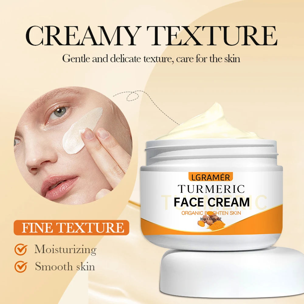 Turmeric Whitening Face Cream – Brightening, Wrinkle Repair & Moisturizing Anti-Aging Care