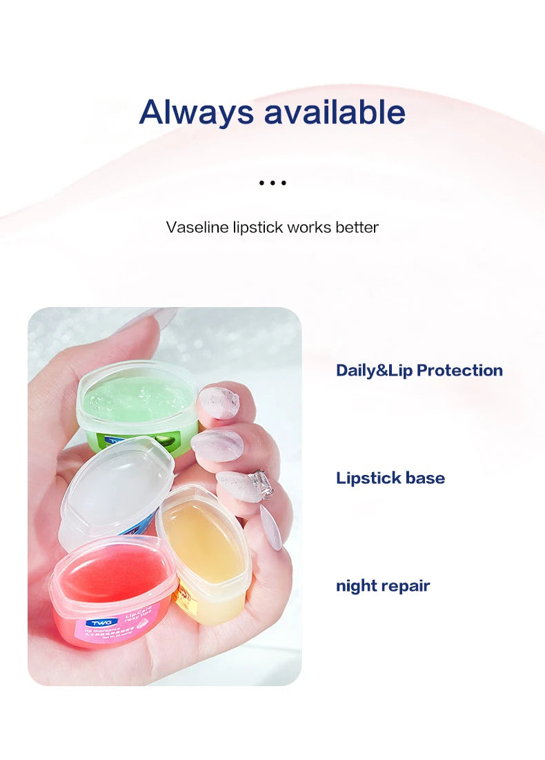 Moisturizing Lip Balm Set – 4/6/8pcs Natural Plant-Based Jelly Lip Care