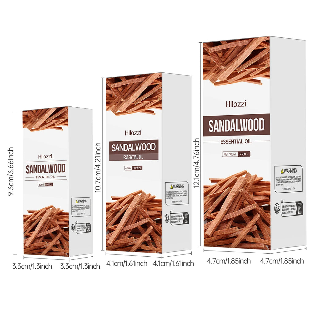 Sandalwood Essential Oil – for Aromatherapy, Candles & Soap Making 30ml/60ml/100ml